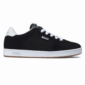 Printers Etnies Scam Shoes - Black/White Spandex Stretch