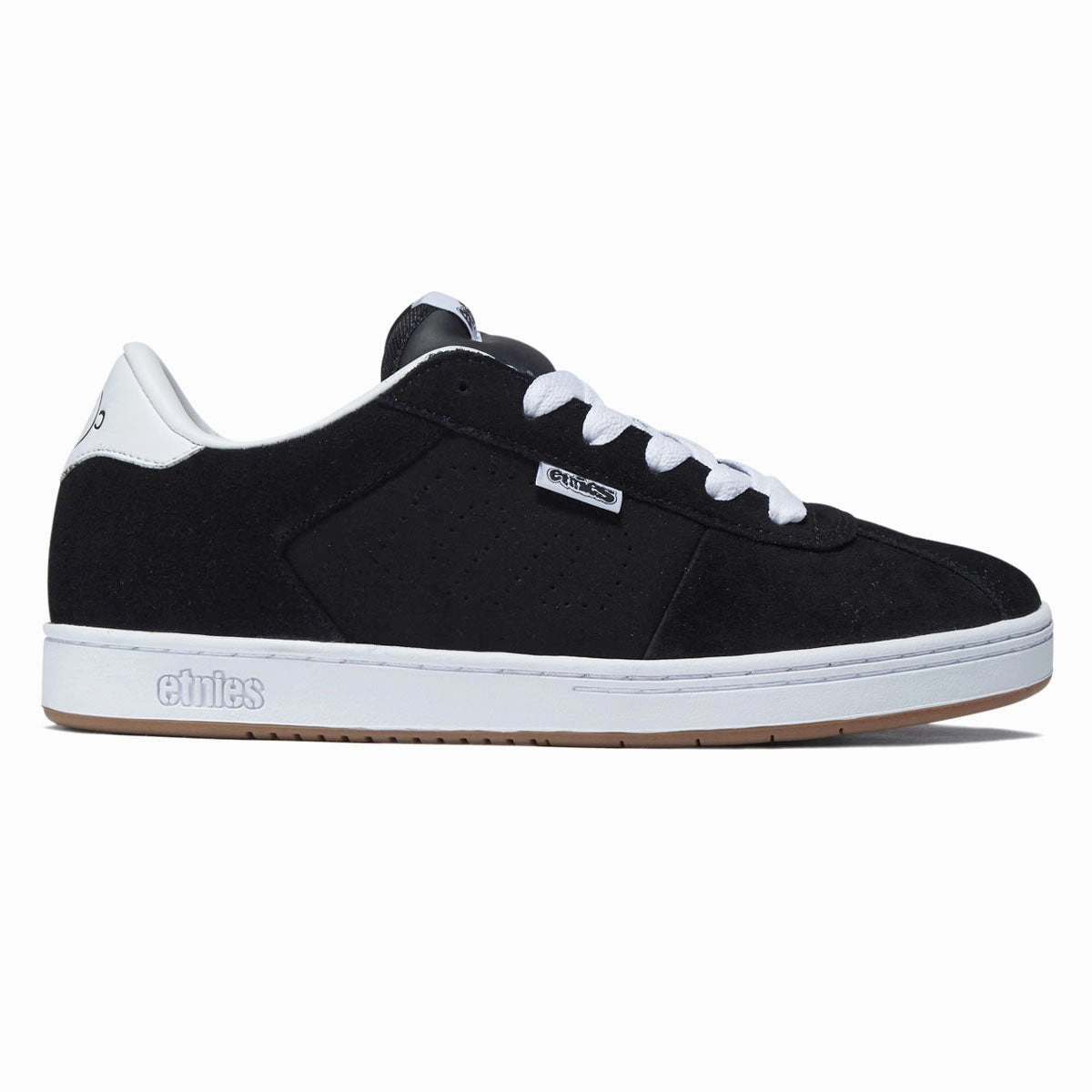 Printers Etnies Scam Shoes - Black/White Spandex Stretch
