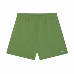 Printers Obey Easy Bold Nylon Shorts - Piquant Green Art Supplies