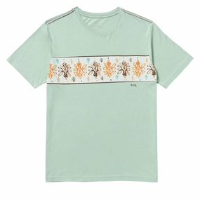Printers RVCA Jacob Stripe T-Shirt - Blue Haze Envelopes