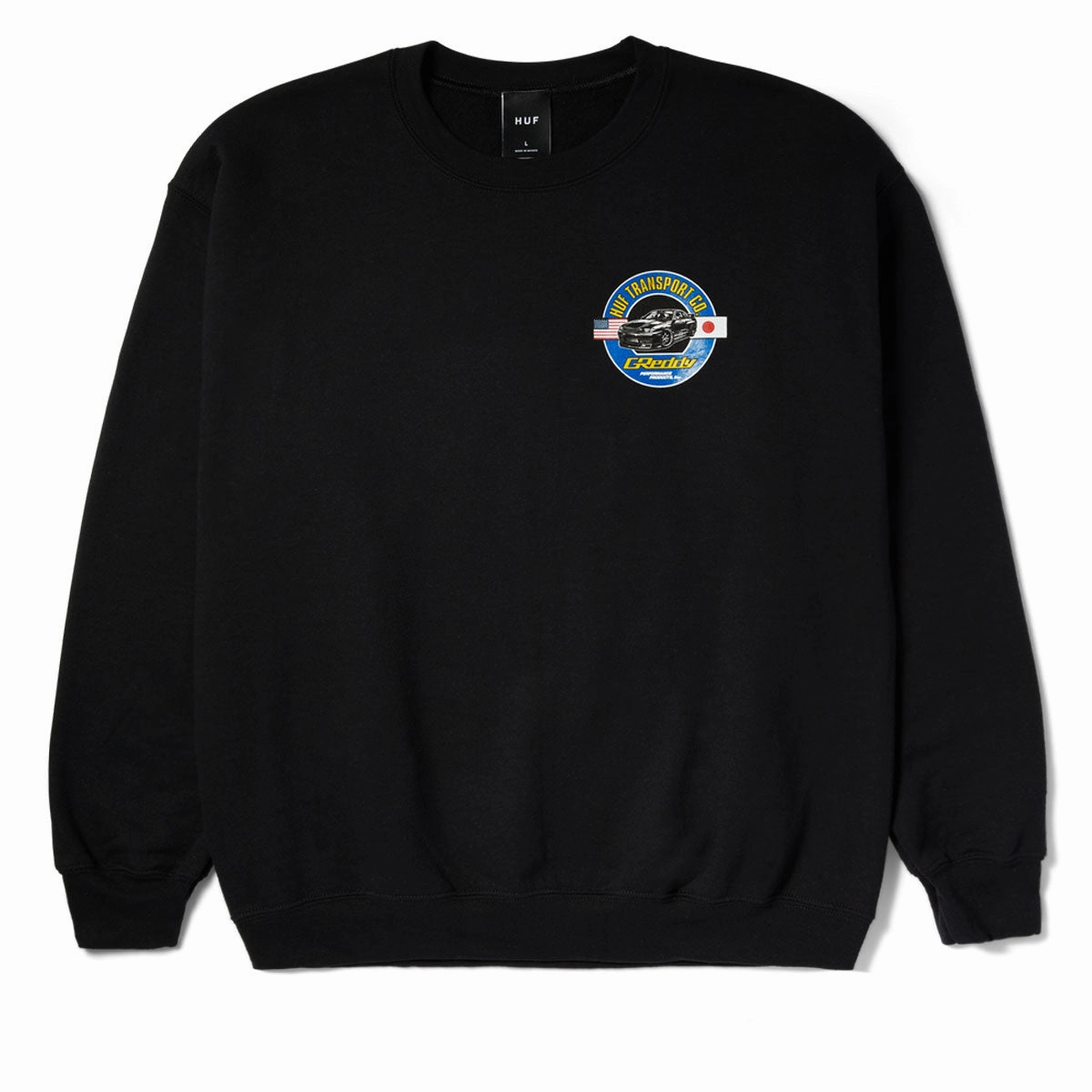 Protein Powder HUF x Greddy Transport Sweatshirt - Black Smartphones