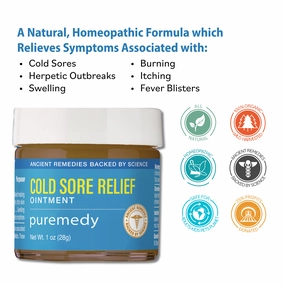 Puremedy Cold Sore and Fever Blister Ointment, 1 Ounce