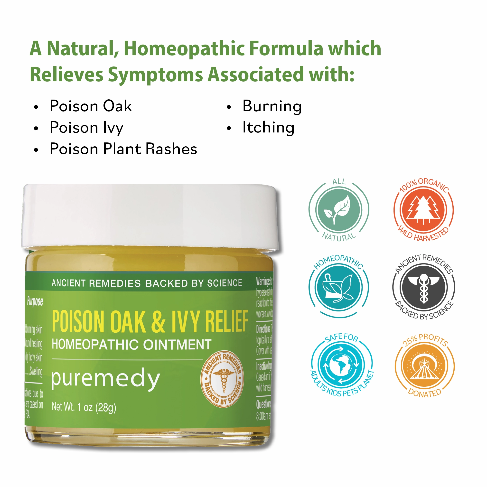 Puremedy Poison Oak & Ivy Relief Balm, 1 Ounce