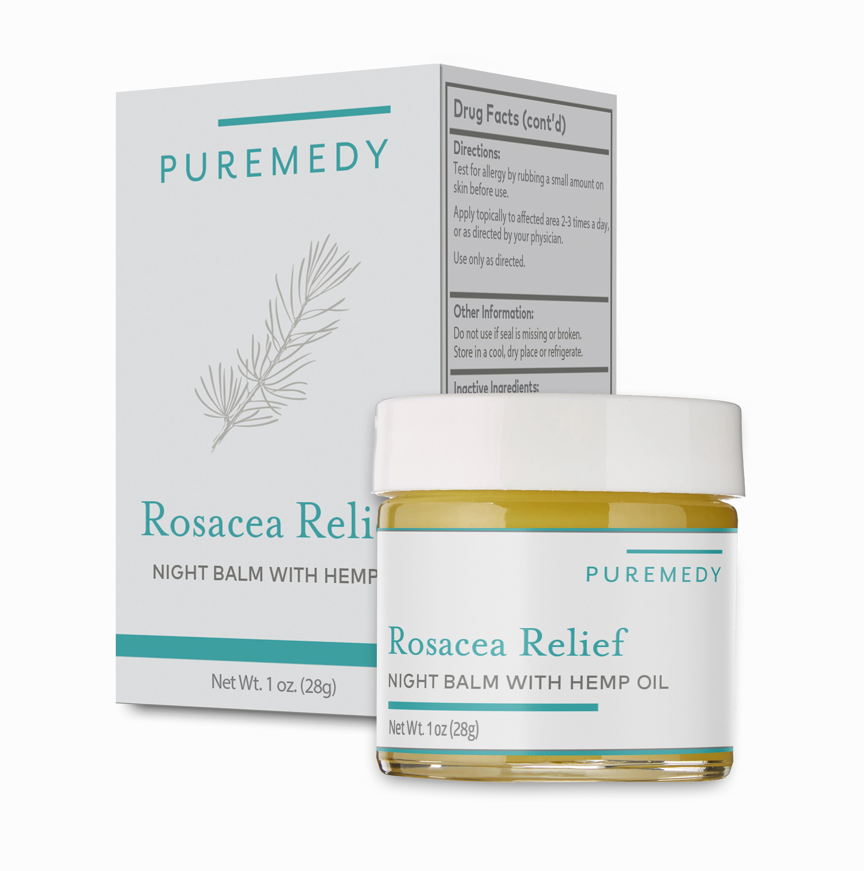 Puremedy Rosacea Relief Night Balm, 1 Ounce