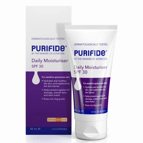 Purifide by Acnecide Daily Moisturiser SPF30 50ml