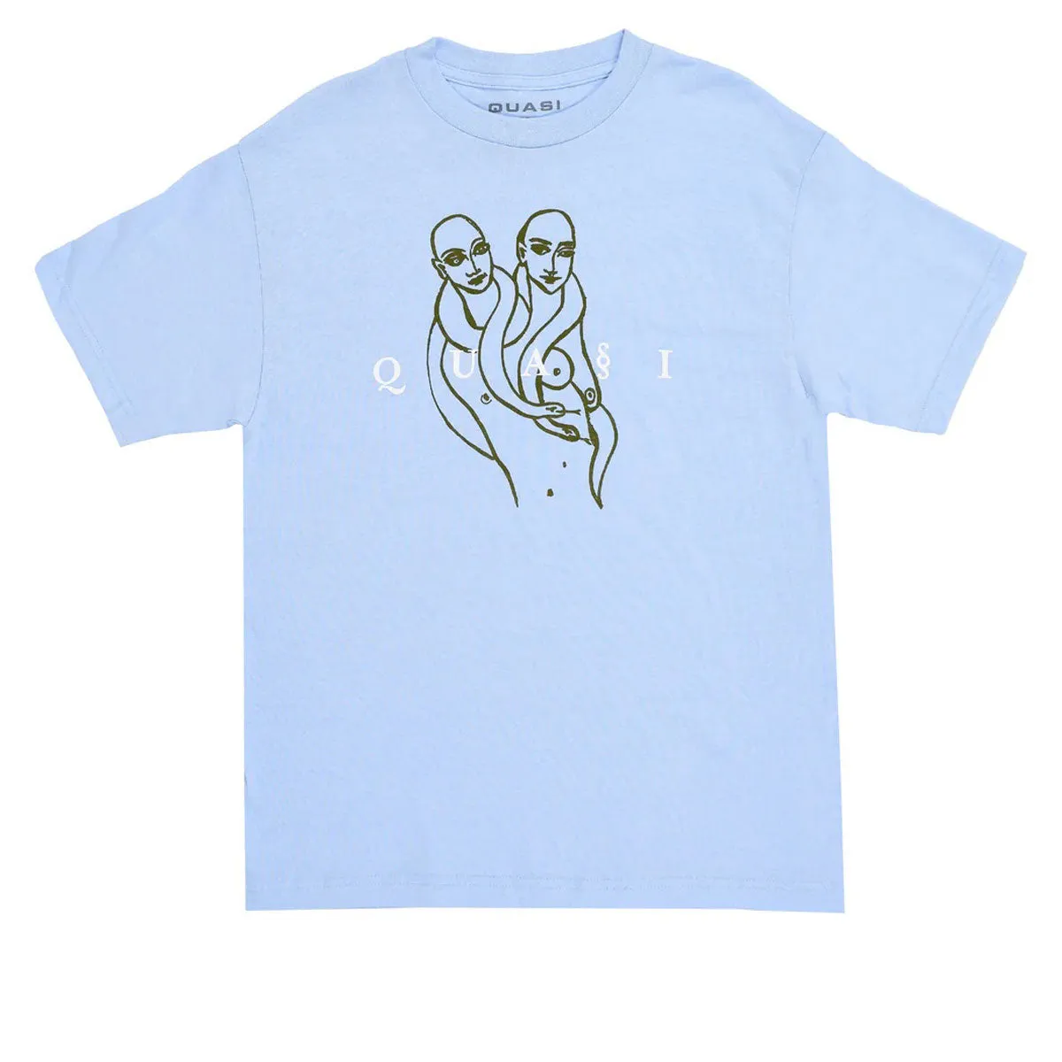 Quasi Genesis T-Shirt - Powder Blue Luxury Fashion Wool Garments