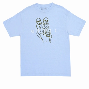 Quasi Genesis T-Shirt - Powder Blue Luxury Fashion Wool Garments