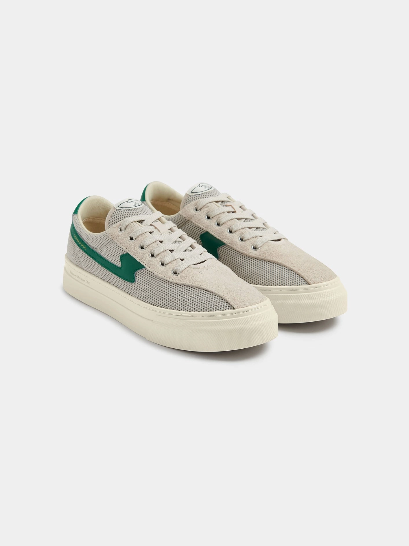 Quick Glide Dellow S-Strike Cup Tennis Mesh - Ecru/Green