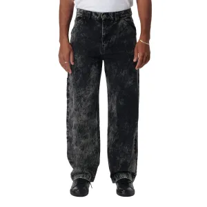 Rassvet Acid Wash Carpenter Work Denim Woven Jeans - Grey Fashion Trends Toothpaste