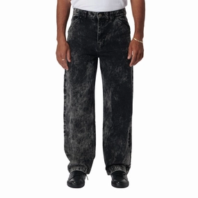 Rassvet Acid Wash Carpenter Work Denim Woven Jeans - Grey Fashion Trends Toothpaste