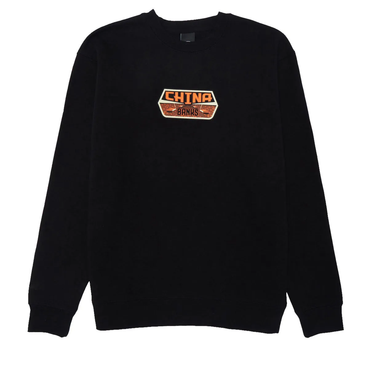 Real China Banks Sweatshirt - Black Newspapers All-Gender Fashion