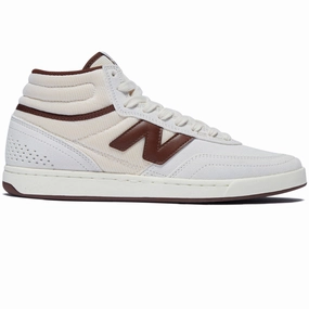 Recycled Fabrics New Balance 440 Hi V2 Shoes - Sea Salt/Dark Brown Fashion Inspiration