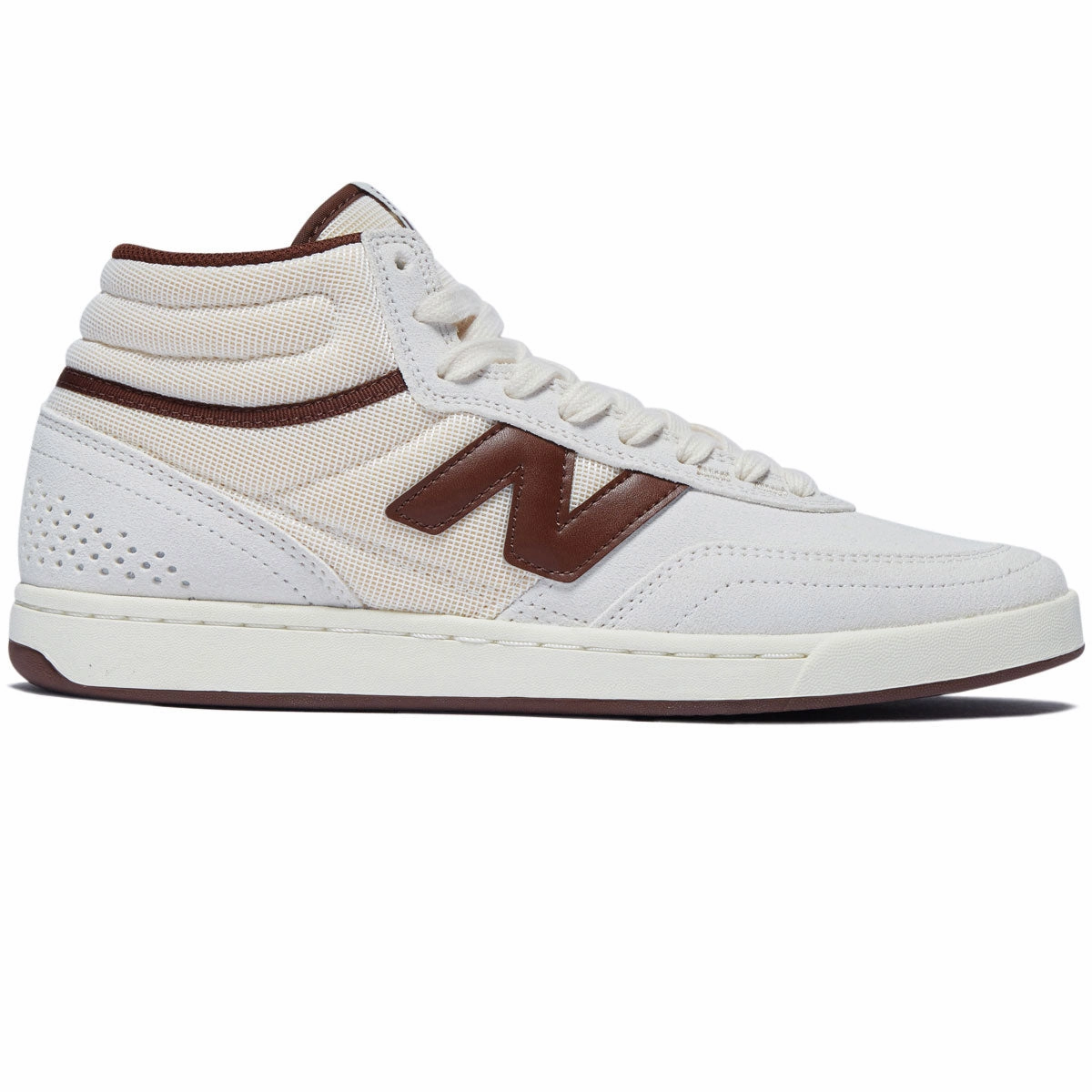 Recycled Fabrics New Balance 440 Hi V2 Shoes - Sea Salt/Dark Brown Fashion Inspiration