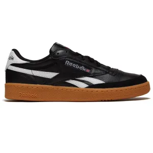 Reebok Club C Revenge Vintage Shoes - Black/White/Gum Sustainable Materials Action Figures