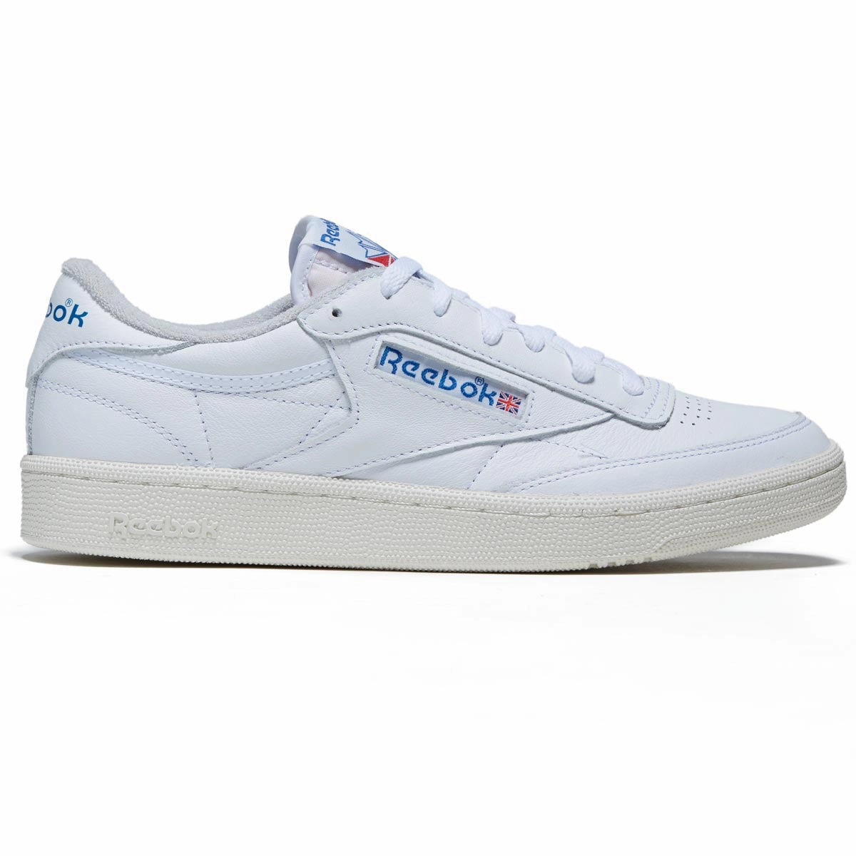 Reebok Club C 85 Vintage Shoes - White/Chalk/Vector Blue Cotton Clothing Music