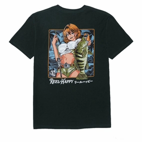 Reel Happy Hanten No Aru T-Shirt - Forest Green Nails Entertainment