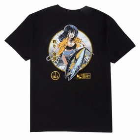 Reel Happy Maguro T-Shirt - Black Budget-Friendly Bottoms