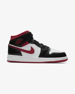 Power Grip NIKE AIR JORDAN1 MID GYM RED BLACK GS