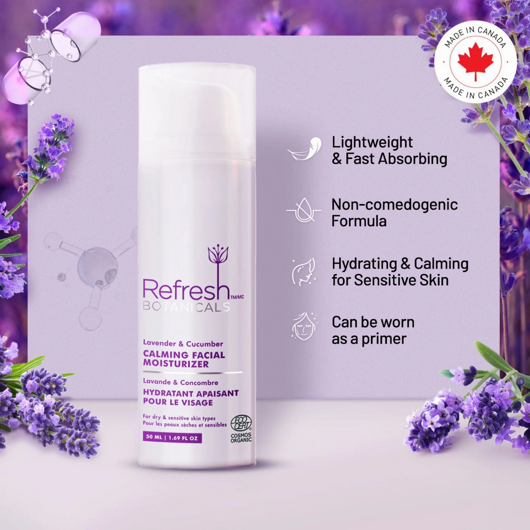 Refresh Botanicals Calming Facial Moisturizer 50ml