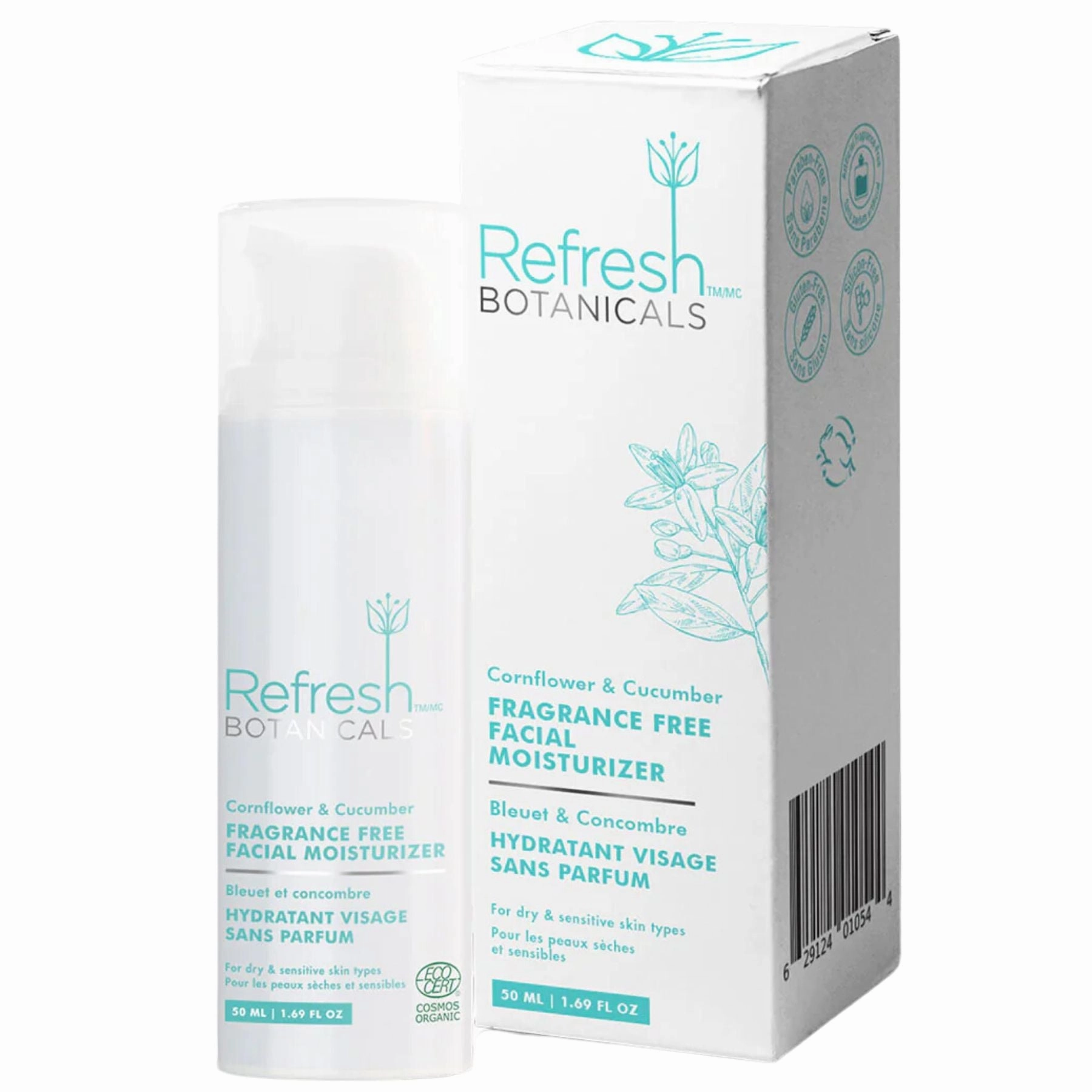 Refresh Botanicals Fragrance-free Hydrating Facial Moisturizer 50ml