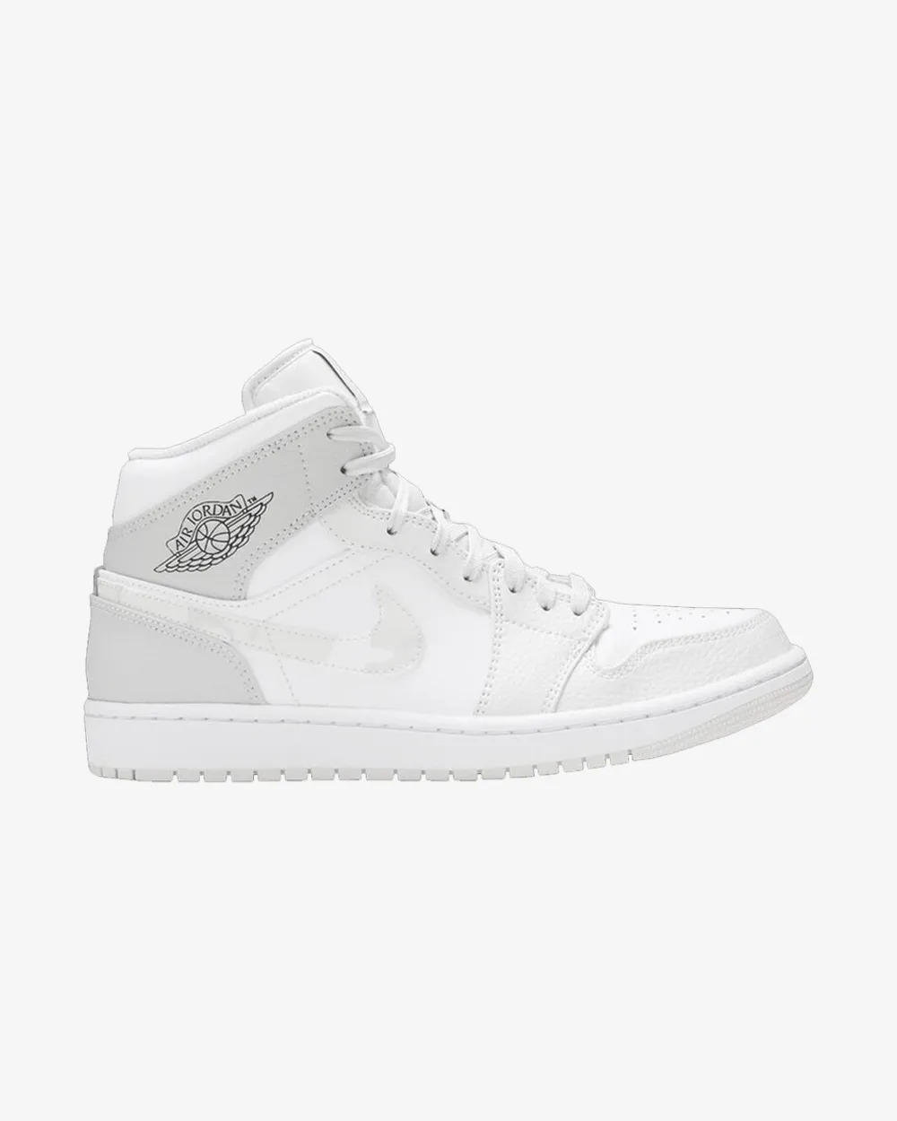 NIKE AIR JORDAN1 MID GS WHITE CAMO Sculpted stability Run Ready