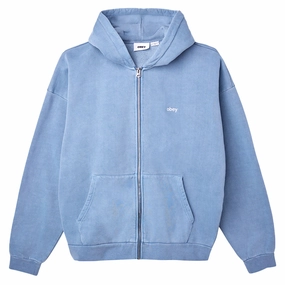Restaurant Equipment Obey Lowercase Pigment Zip Hoodie - Pigment Coronet Blue Console Games