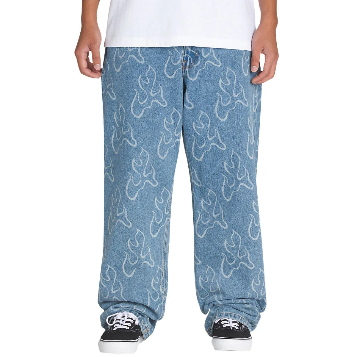 Retail Vans Check-5 Blaze Loose Denim Jeans - Stonewash Blue Best Sellers