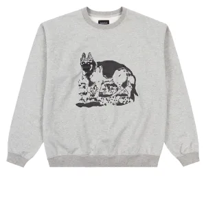 Retro Fashion Bronze 56k K9 Sweatshirt - Grey Stamps