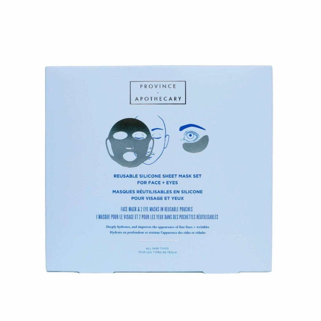Reusable Silicone Sheet Mask Set For Eyes and Face