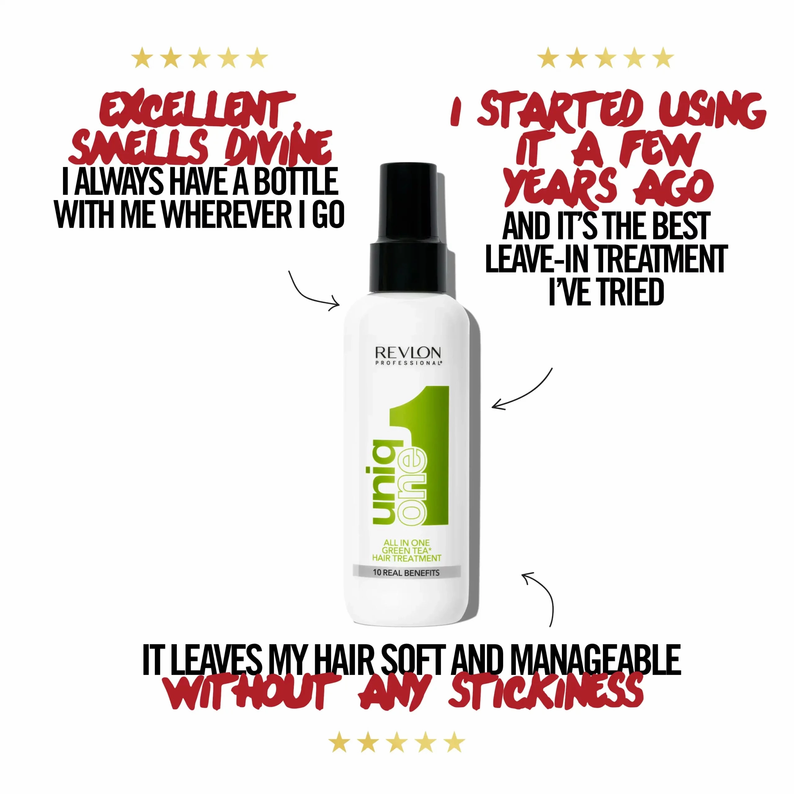 REVLON UNIQONE?All In One Leave-In Hair Treatment Green Tea Fragrance