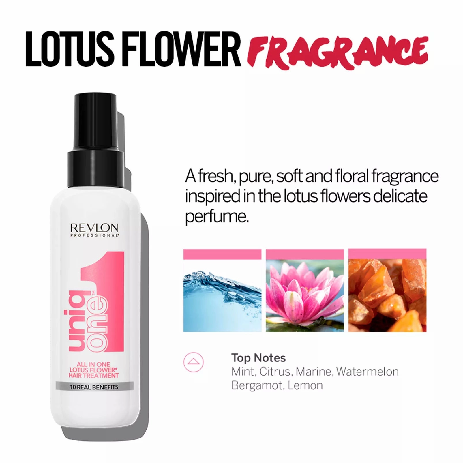 REVLON UNIQONE?All In One Leave-In Hair Treatment Lotus Flower Fragrance