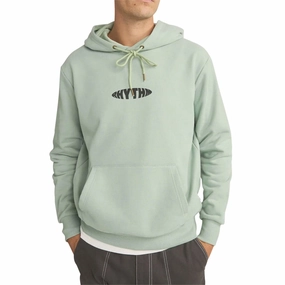 Rhythm Contrast Stitch Hoodie - Sky Luggage Graphic Design