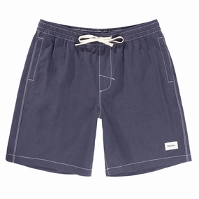Rhythm Contrast Stitch Jam Shorts - Navy Dresses Passport Holders