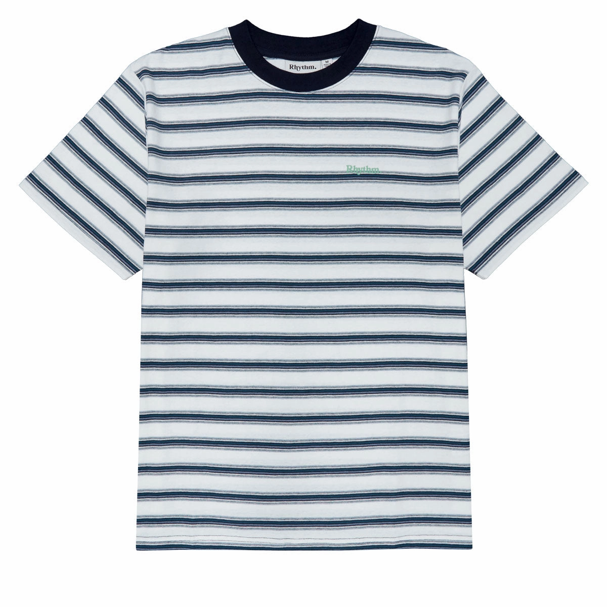 Rhythm Everyday Stripe T-Shirt - Vintage White Sustainable Materials Fashion Accessories
