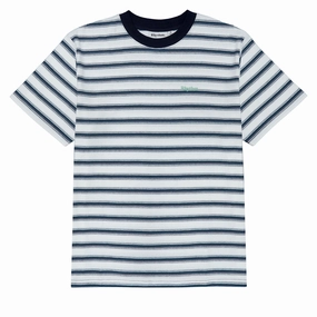 Rhythm Everyday Stripe T-Shirt - Vintage White Sustainable Materials Fashion Accessories