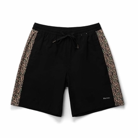 Rhythm Leo Panel Beach Shorts - Black Movies Retail