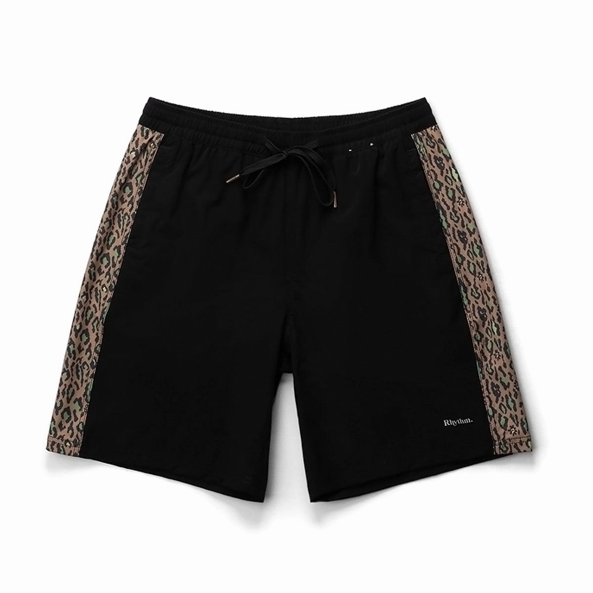 Rhythm Leo Panel Beach Shorts - Black Movies Retail