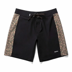 Rhythm Leo Panel Boardshorts - Black Flights Athletic Footwear