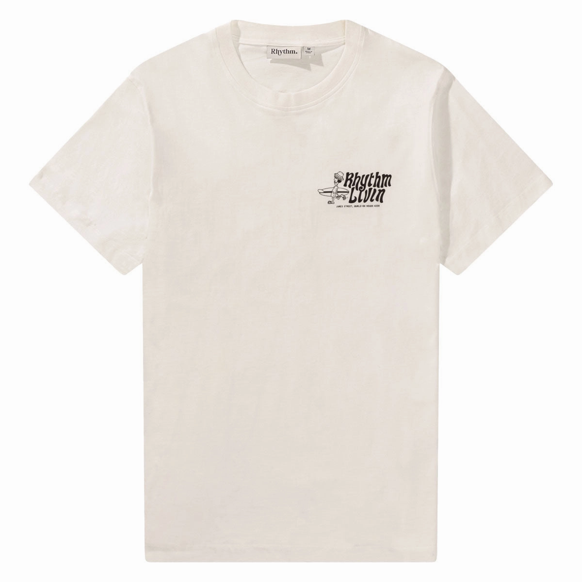 Rhythm Livin T-Shirt - White Polyester Blend Copiers