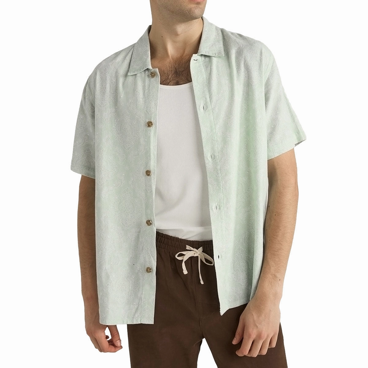 Rhythm Ornate Shirt - Sage Beverages Vintage-Inspired