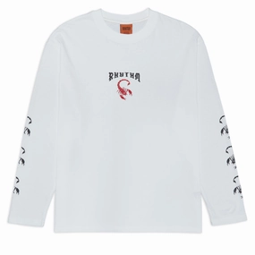 Rhythm Scorpion Vintage Long Sleeve T-Shirt - Vintage White Tissue Paper Art Supplies