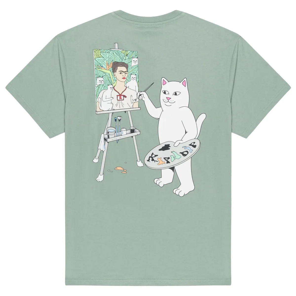 RIPNDIP Art Club T-Shirt - Dusty Sage Classic Styles Fragrances