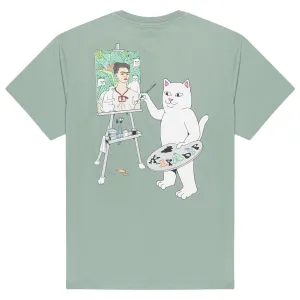 RIPNDIP Art Club T-Shirt - Dusty Sage Classic Styles Fragrances