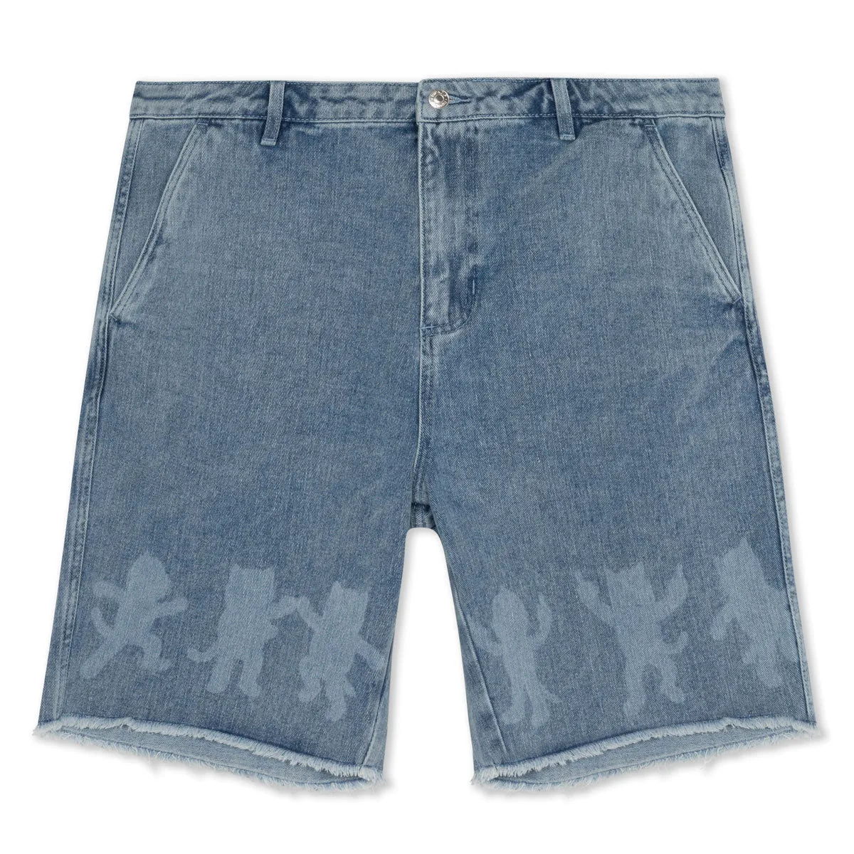 RIPNDIP Cosmic Nerm Denim Shorts - Medium Wash Aviation Automotive