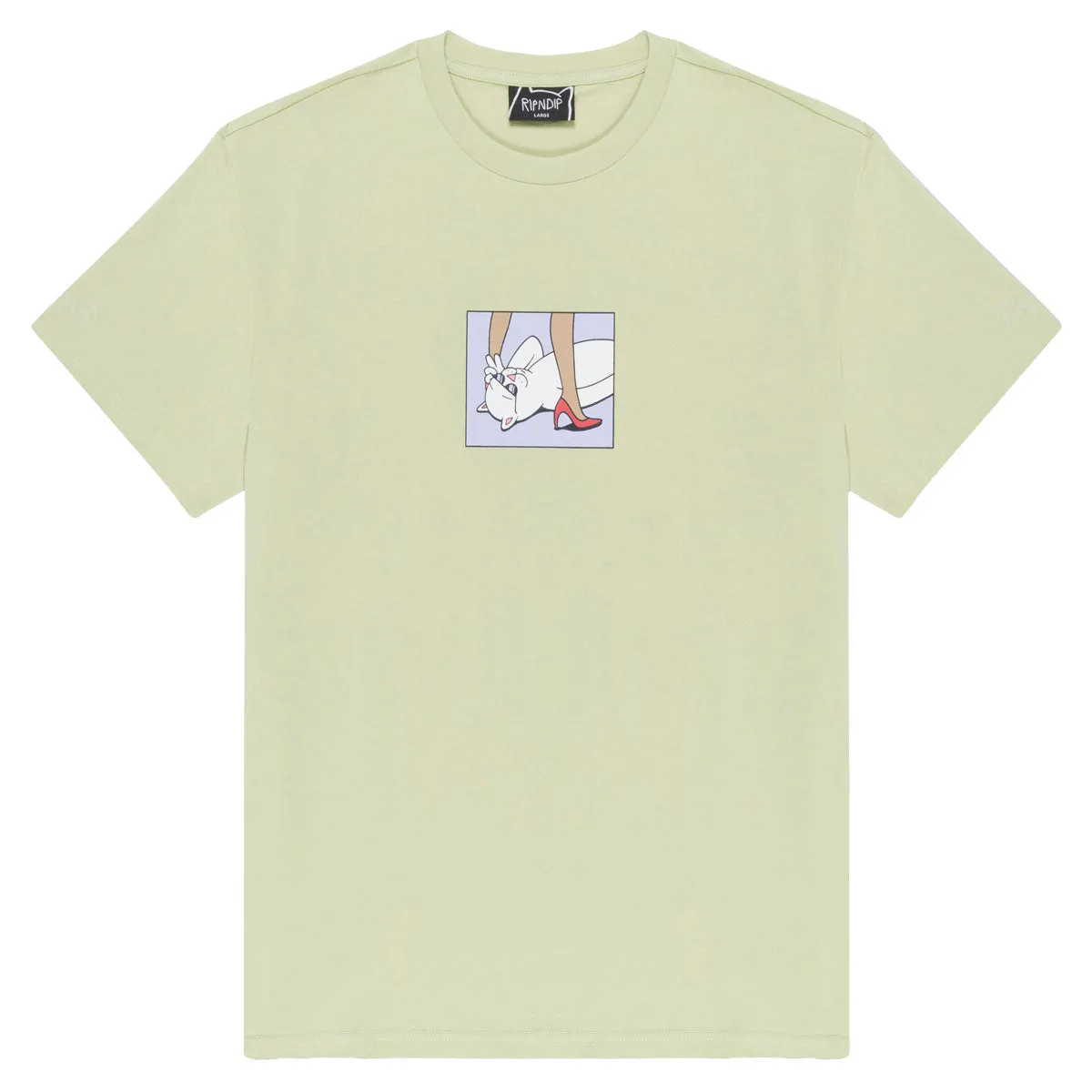 RIPNDIP Good View T-Shirt - Light Moss Stamps Shampoo