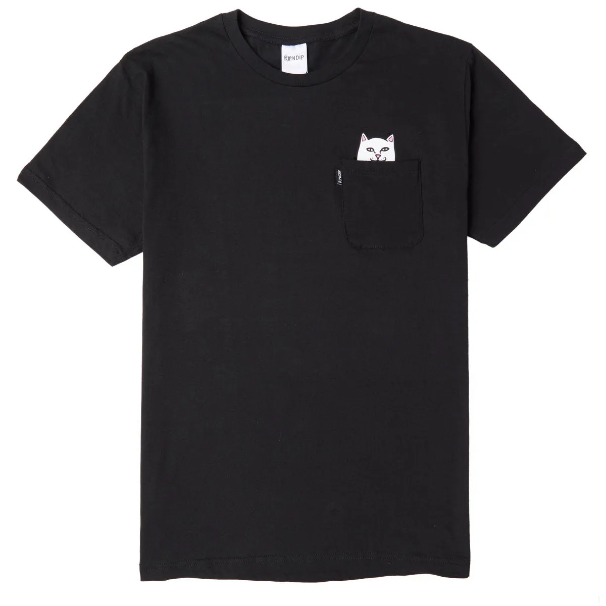 RIPNDIP Lord Nermal Pocket T-Shirt - Black Everyday Wear Hair Styling