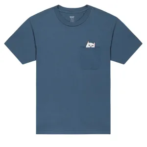 RIPNDIP Lord Nermal Pocket T-Shirt - Slate Mineral Wash Rompers Flags
