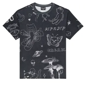 RIPNDIP Nermal Domination T-Shirt - Black Wash Party Favors Tools