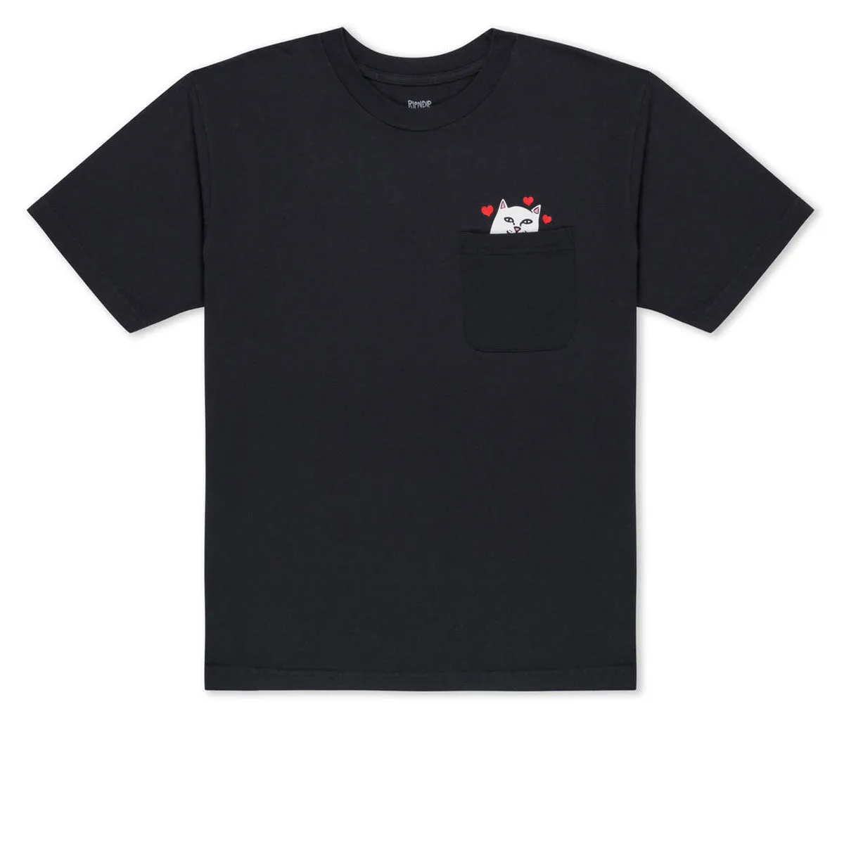 RIPNDIP Nermal Loves Pocket T-Shirt - Charcoal Heather Medical Uniforms Tablets