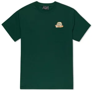 RIPNDIP Nermal S Thompson Pocket T-Shirt - Hunter Green Personalized Handmade